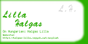 lilla halgas business card